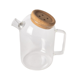 Glass Tea Pot with bamboo lid