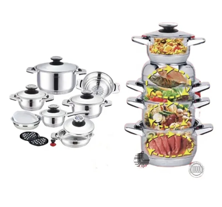 Swiss Zurich Z-Line 16-Piece Cookware Set - Image 2
