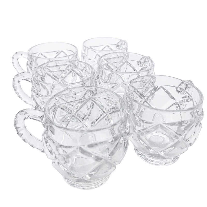 Carol 6PC High Quality Glass Mugs - Image 3