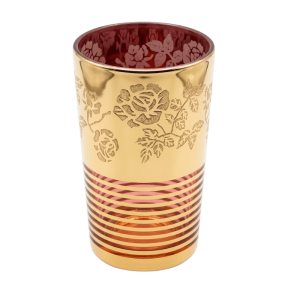 Crown 6PC Gold Glasses