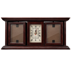 Desk Clock with Photo Frames