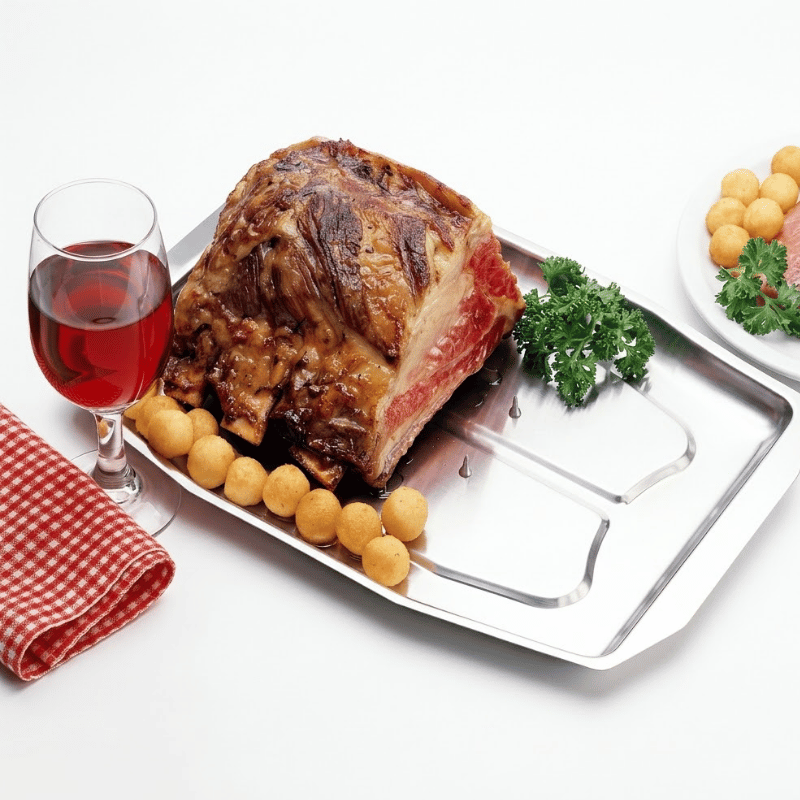 Sunnex Stainless Steel Spiked Meat Carving Tray - Image 3