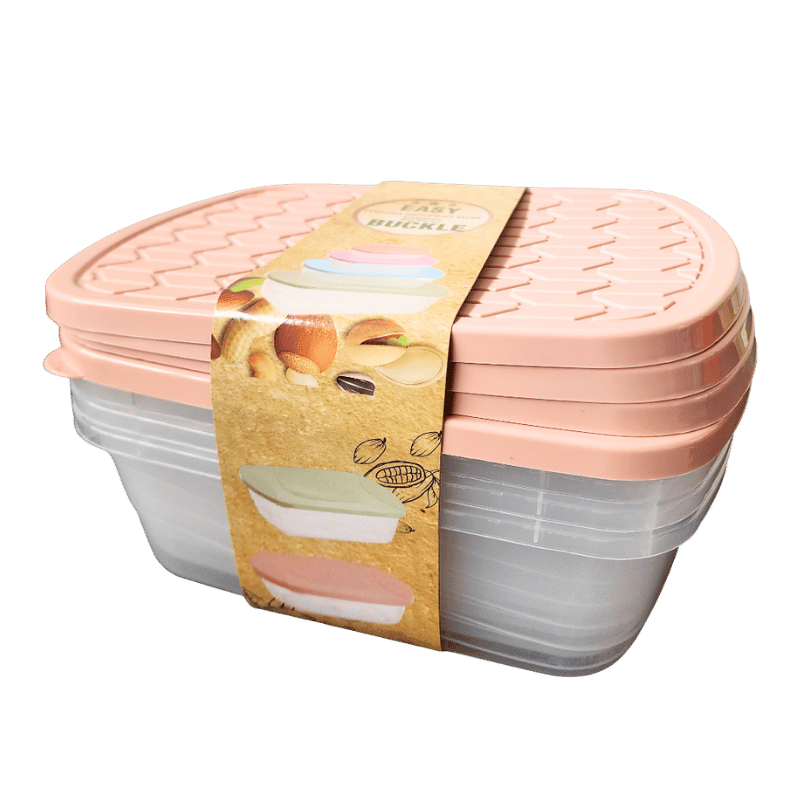 pink plasticware set