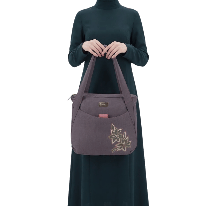 Kite Beauty Floral Purple Handbag - Image 3