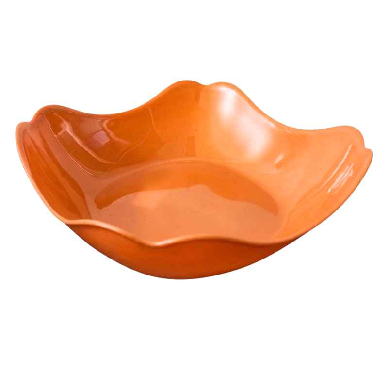 plstic bowl, orange bowl, lotus bowl