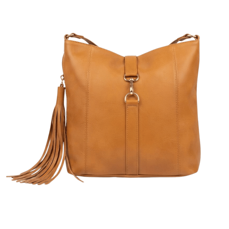 brown sling bag
