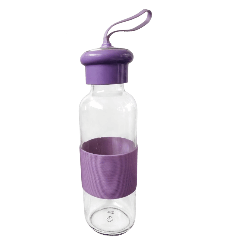 Water Bottle With Rubber Grip and Handle - Image 2