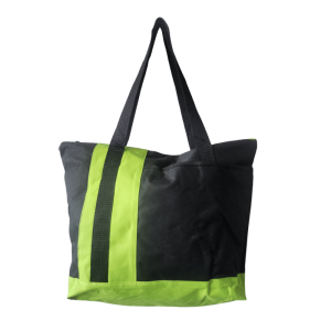 Green and Black Big Shopper Bag
